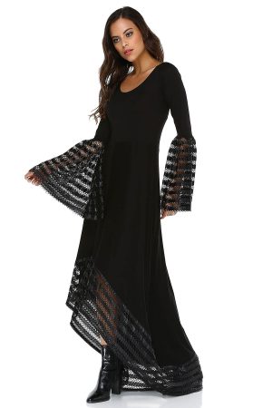 Women’s Black Asymmetrical Dress
