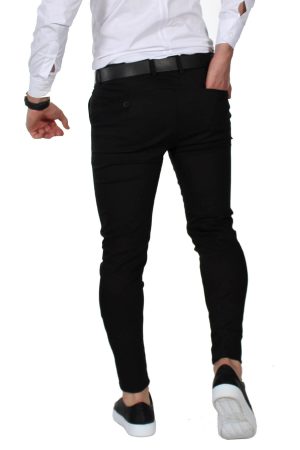 Men’s Black Linen Trousers