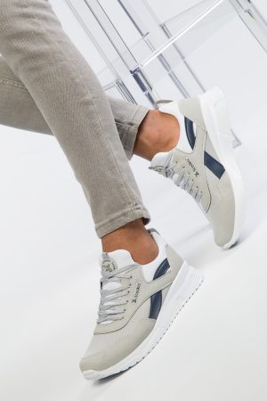 Men’s Gray Navy Blue Sneaker