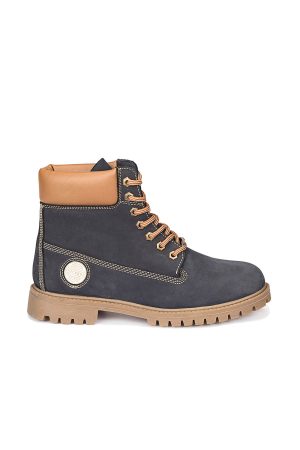 Men’s Genuine Leather Dark Navy Boots