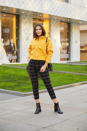 Black High Waist Belt Stamp Pants