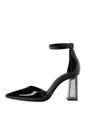 Women’s Black Methacrylate Heels Shoes