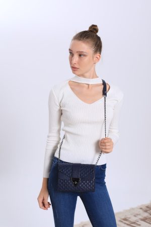 Women’s Navy Blue Shoulder Bag
