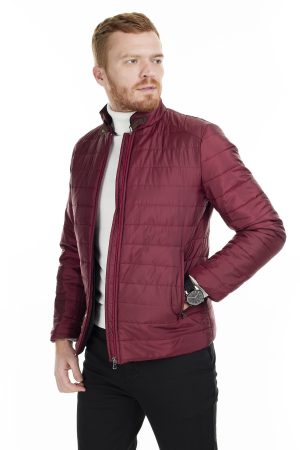 Men’s Dark red Slim Fit Coat