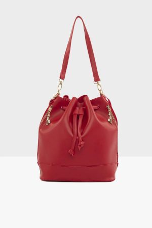 Women’s Red Bottle Bottom Shoulder Bag