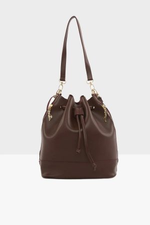 Women’s Claret Red Bottle Bottom Shoulder Bag