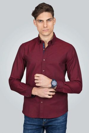 Men’s Claret Red Shirt