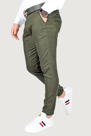 Men’s Green Linen Pants