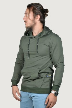 Men’s Green Hooded Sweatshirt