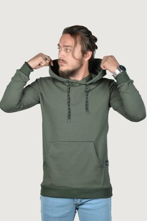 Men’s Green Hooded Sweatshirt