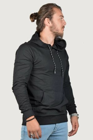 Men’s Black Hooded Sweatshirt