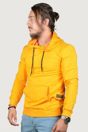Men’s Yellow Hooded Sweatshirt