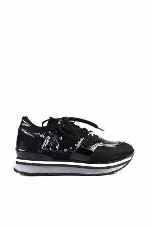 Women’s Black Patent Leather Casual Shoes