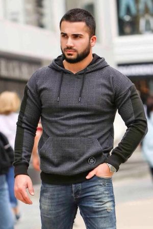 Men’s Gray Hooded Sweatshirt
