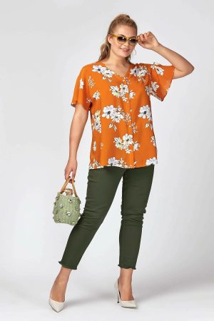 Women’s Floral Short Sleeve Shirt