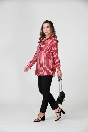 Women’s Red Striped Shirt