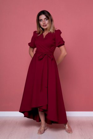 Women’s Red Asymmetric Cut Dress