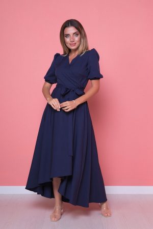 Women’s Blue Asymmetric Cut Dress