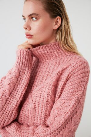 Women’s Rose Knit Detailed Sweater