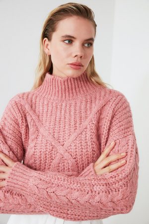 Women’s Rose Knit Detailed Sweater
