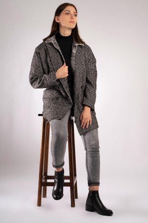 Women’s Black Genuine Leather Zipper Boots