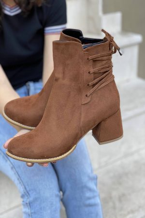 Women’s Beige Rope Zipper Boot