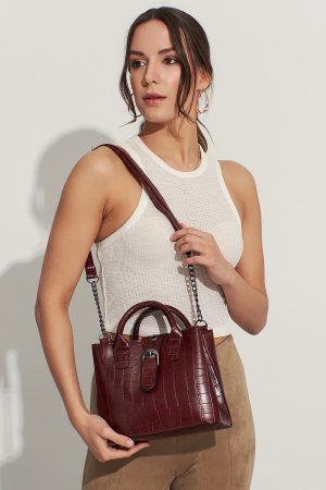 Women’s Burgundy Shoulder Bag