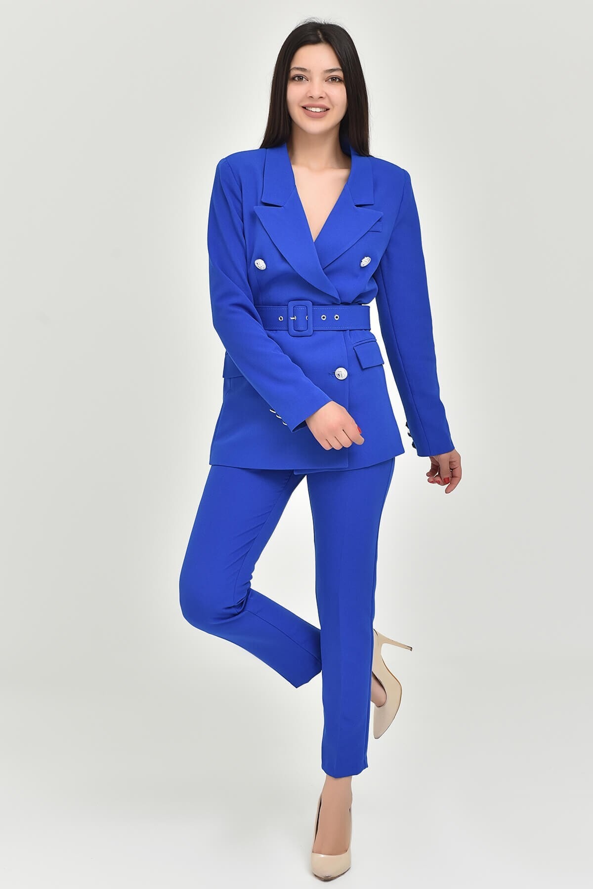 Belted suit clearance