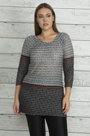 Women’s Black Collar Elastic Detailed Blouse