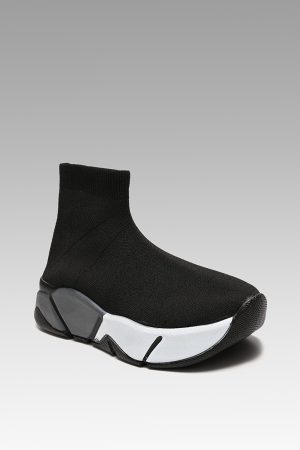 Women’s Multi Sports Socks Black Gray Sneaker