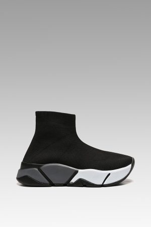 Women’s Multi Sports Socks Black Gray Sneaker