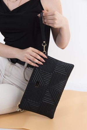 Women’s Black Single Compartment Portfolio