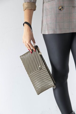 Women’s Dark Green Single Compartment Portfolio