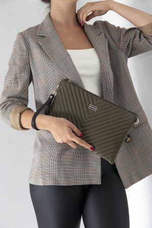 Women’s Dark Green Single Compartment Portfolio